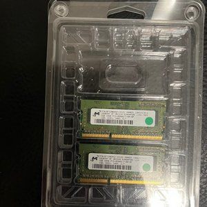 Micron 2GB PC3-8500S DDR3 RAM (2 x 1GB) MT8JSF12864HZ-1G101 LAPTOP MEMORY